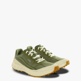 Green sneakers, side view
