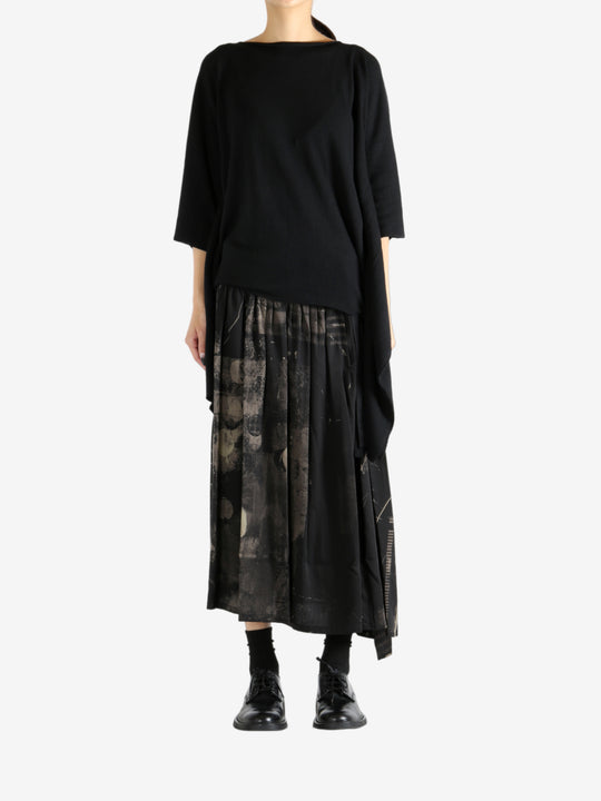 Black top, full body view