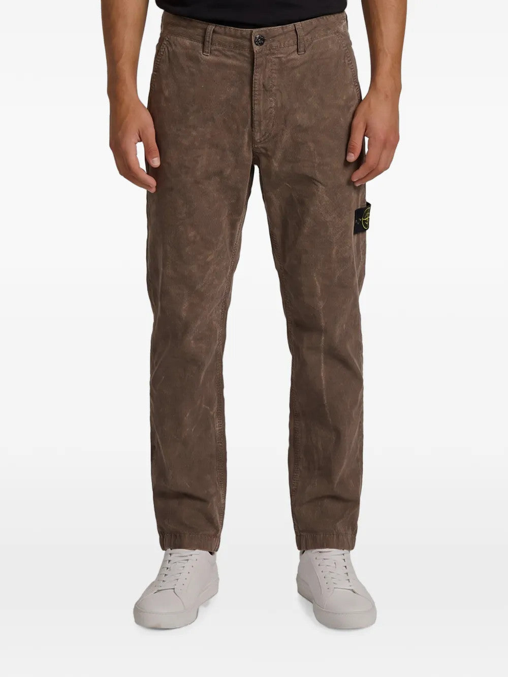 Brown pants, full body view