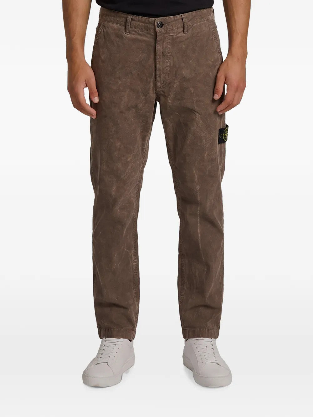 Brown pants, full body view