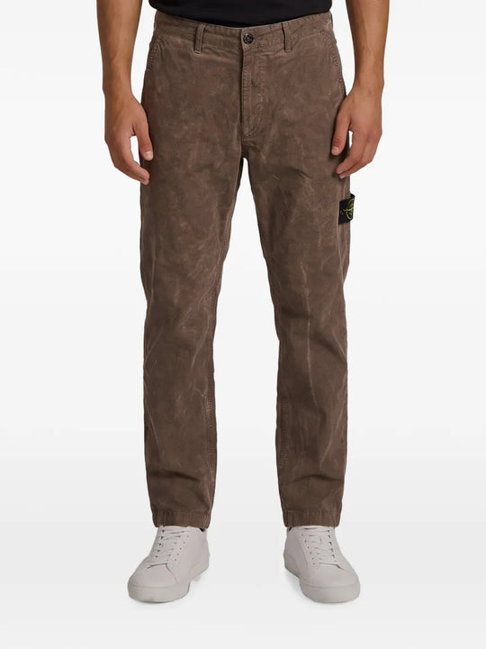 Brown pants, full body view