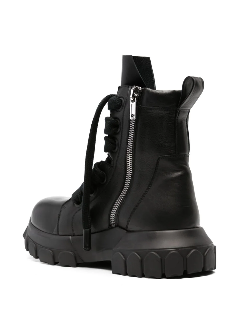RICK OWENS Men Jumbo lace Laced up Bozo Tractor Boots – Atelier 