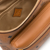 Close up of Tan bag, showing detail