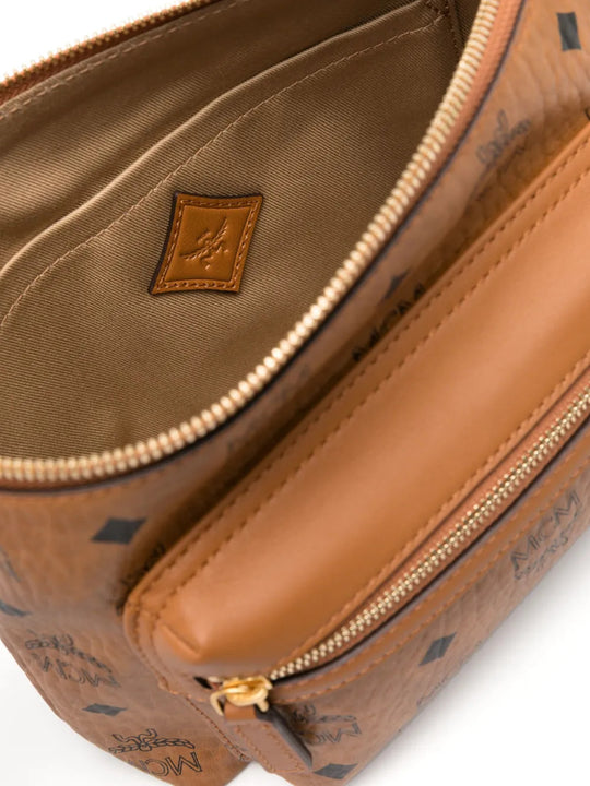 Close up of Tan bag, showing detail