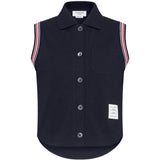 Navy shirt, front view