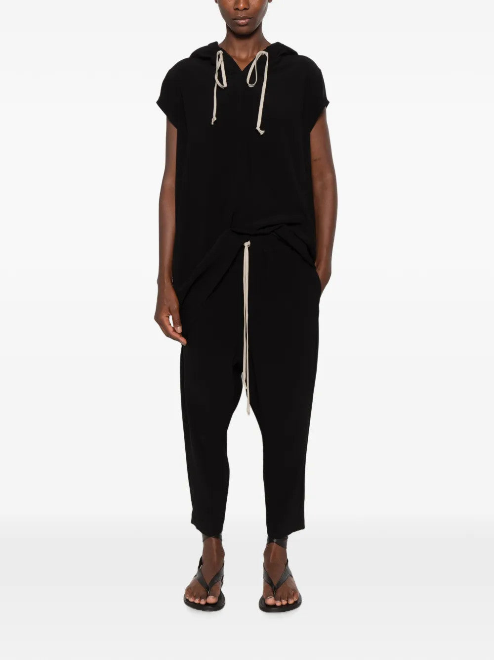 Black pants, full body view