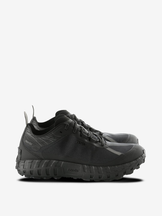 Black sneakers, front view