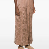 Brown skirt, full body view
