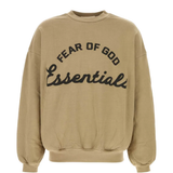 Tan sweats hoodies, front view