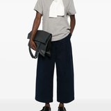 Blue pants, full body view