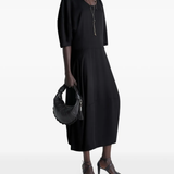 Black dress, full body view