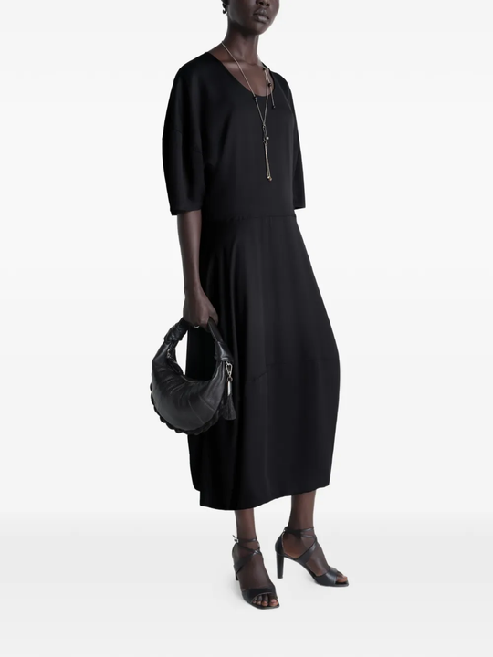 Black dress, full body view