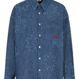 Blue shirts, front view