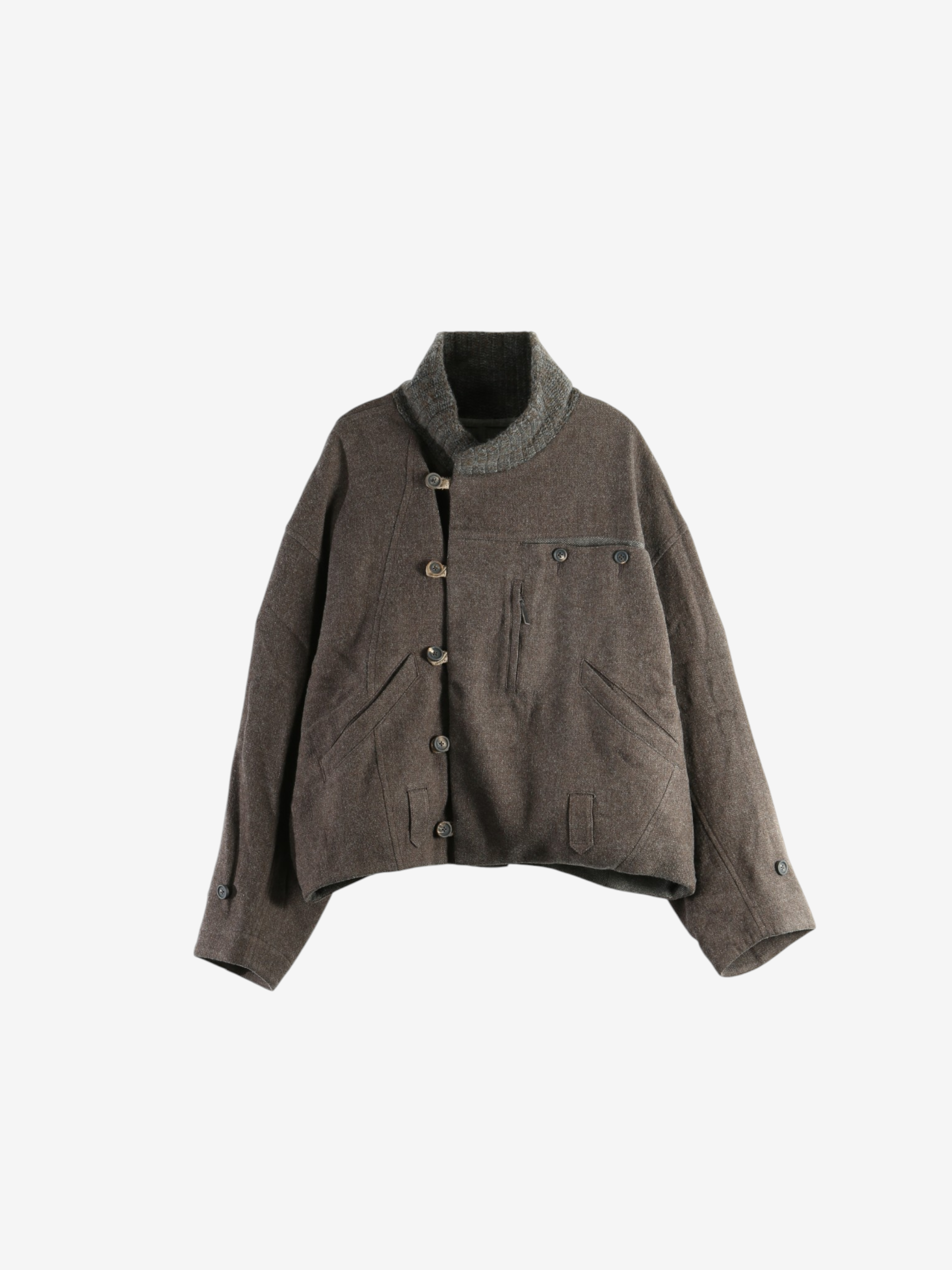 Brown jacket, front view