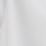 Close up of White top, showing texture of the 96% cotton/ 4% elastane fabric
