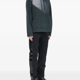 Black hoodie, full body view