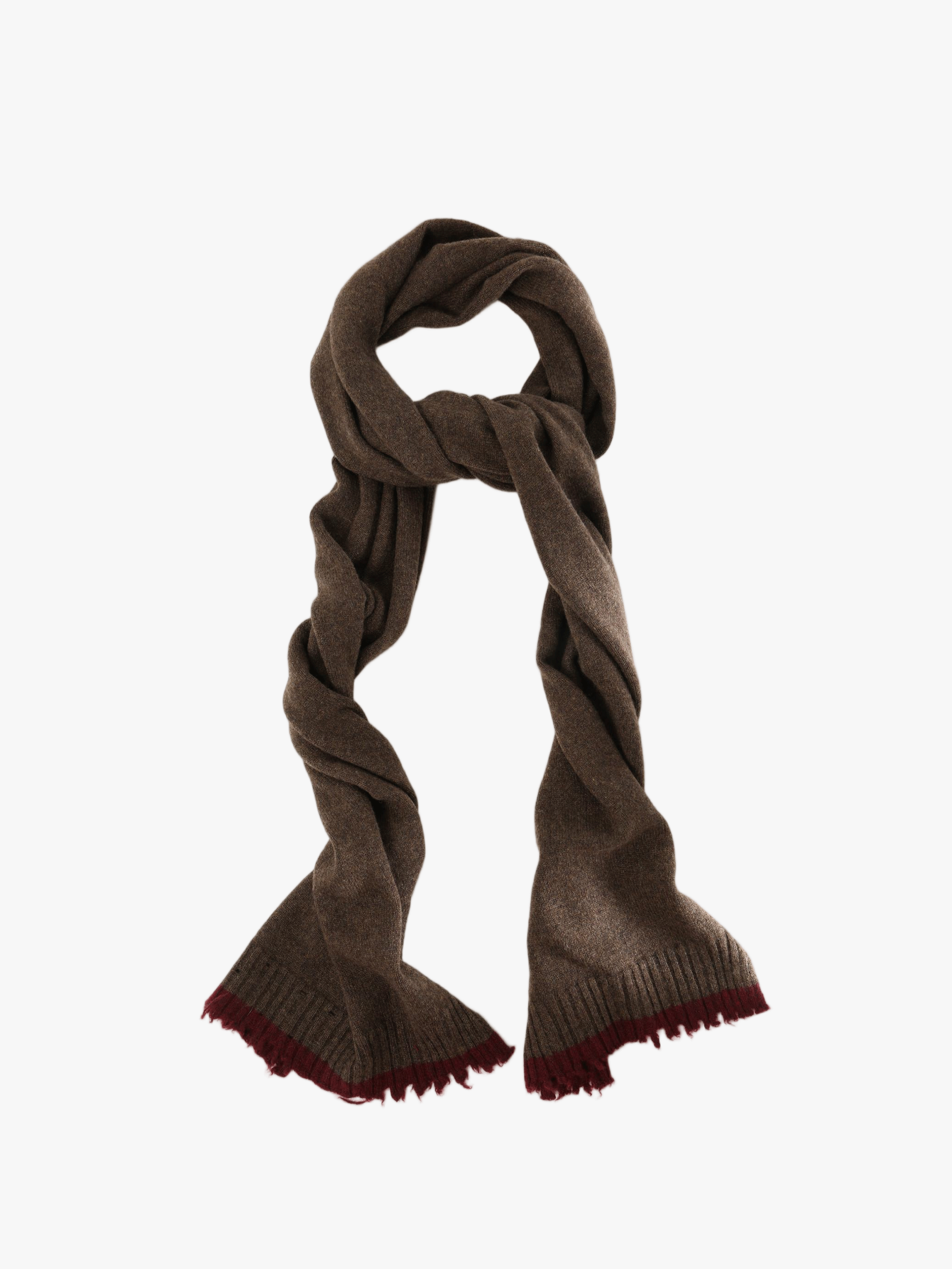 Brown scarf, front view