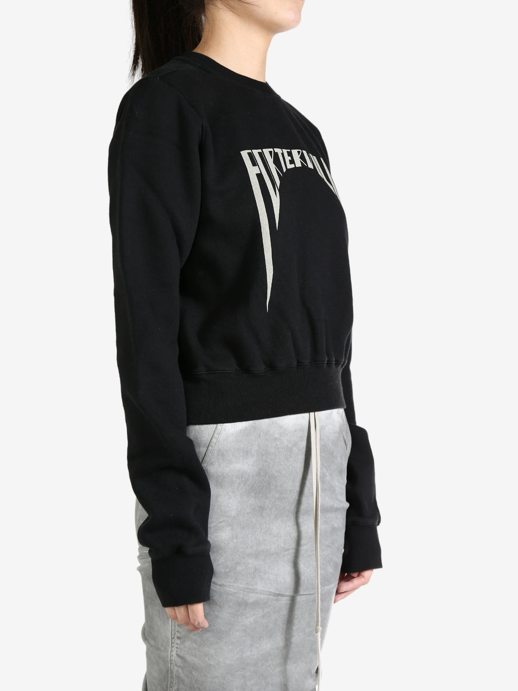 RICK OWENS DRKSHDW - Women Felpa - Cropped Sweat