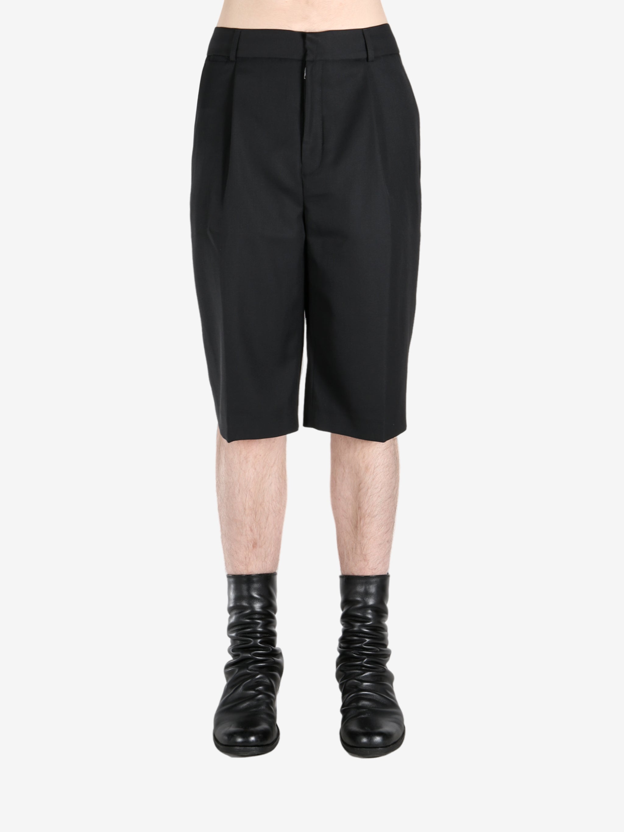 black shorts,front view