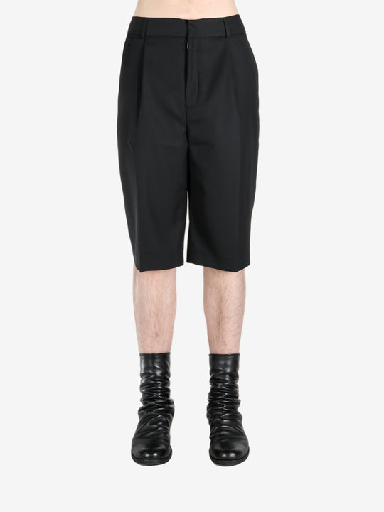 black shorts,front view