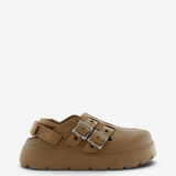 Brown shoes, side view