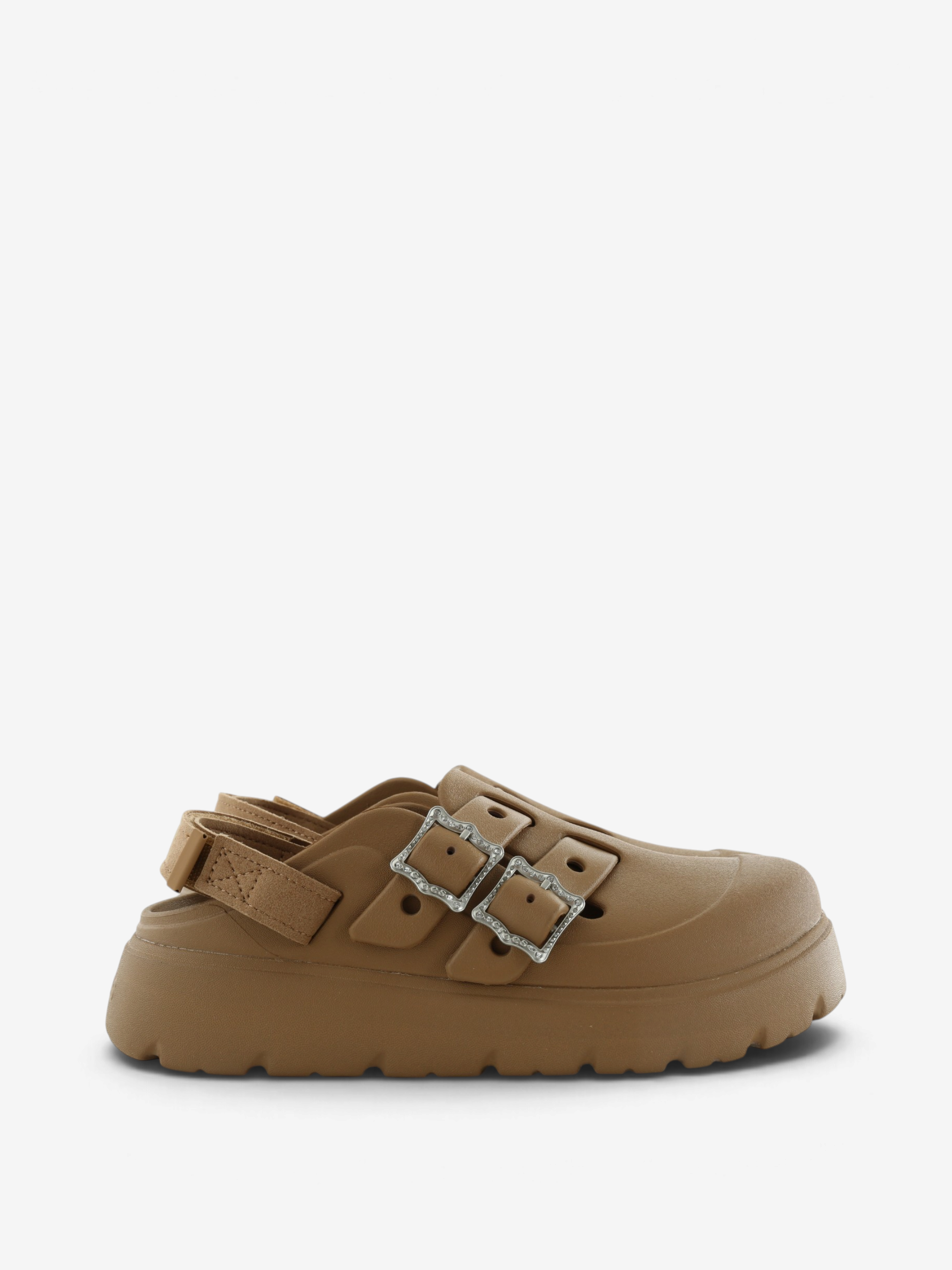 Brown shoes, side view
