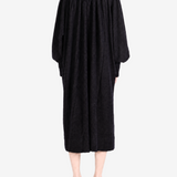 COMMUNS - Women Gathered High-Neck Long Sleeve Dress