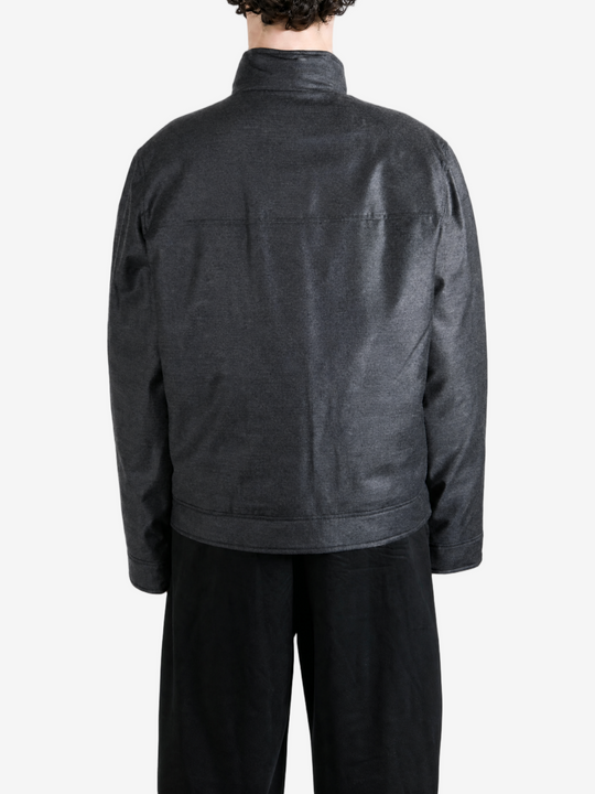 Grey jacket, full body view