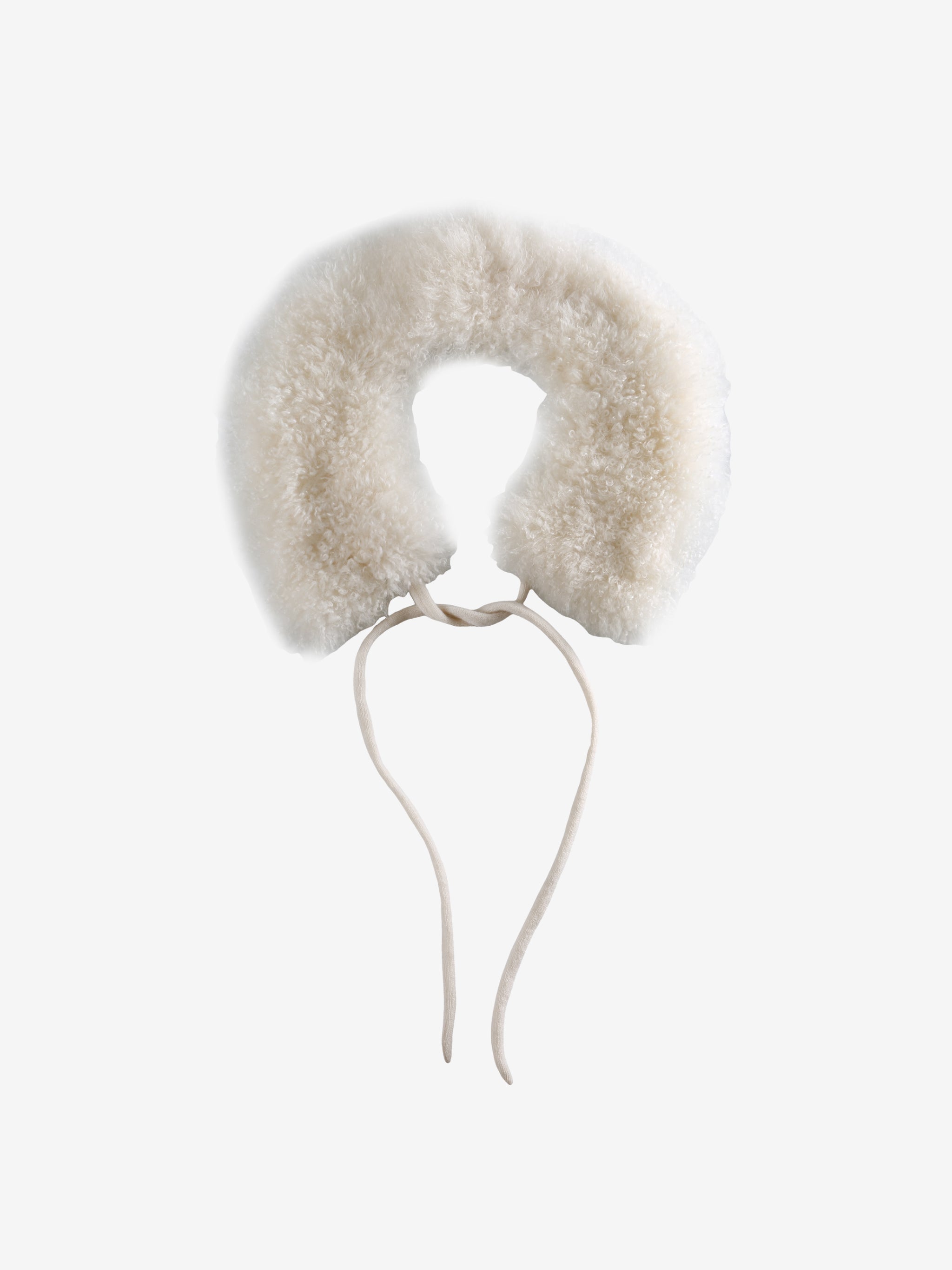 White scarf, front view