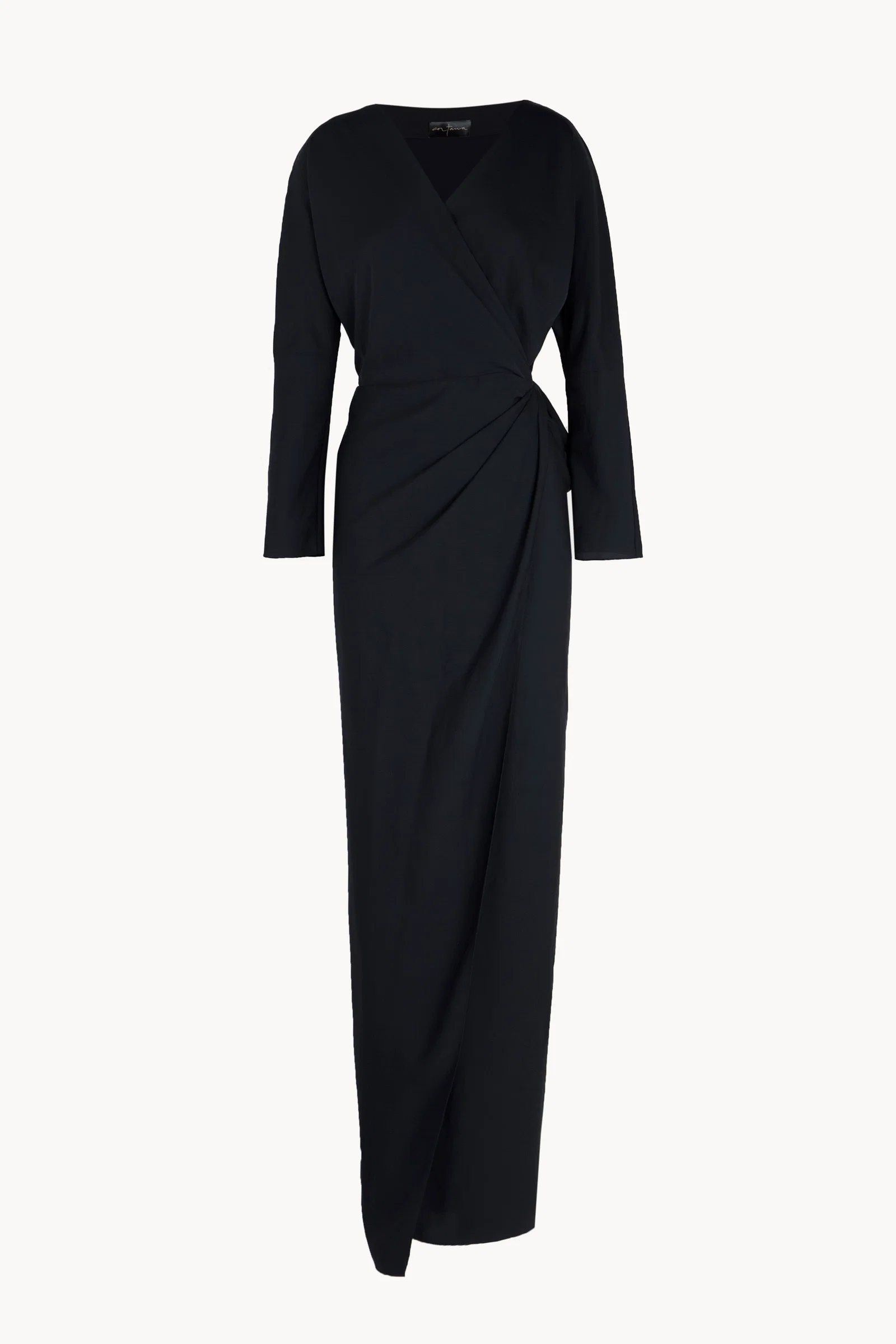 Navy dress, front view
