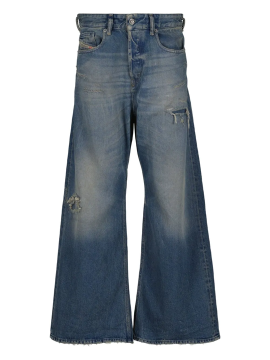 Blue jeans, front view