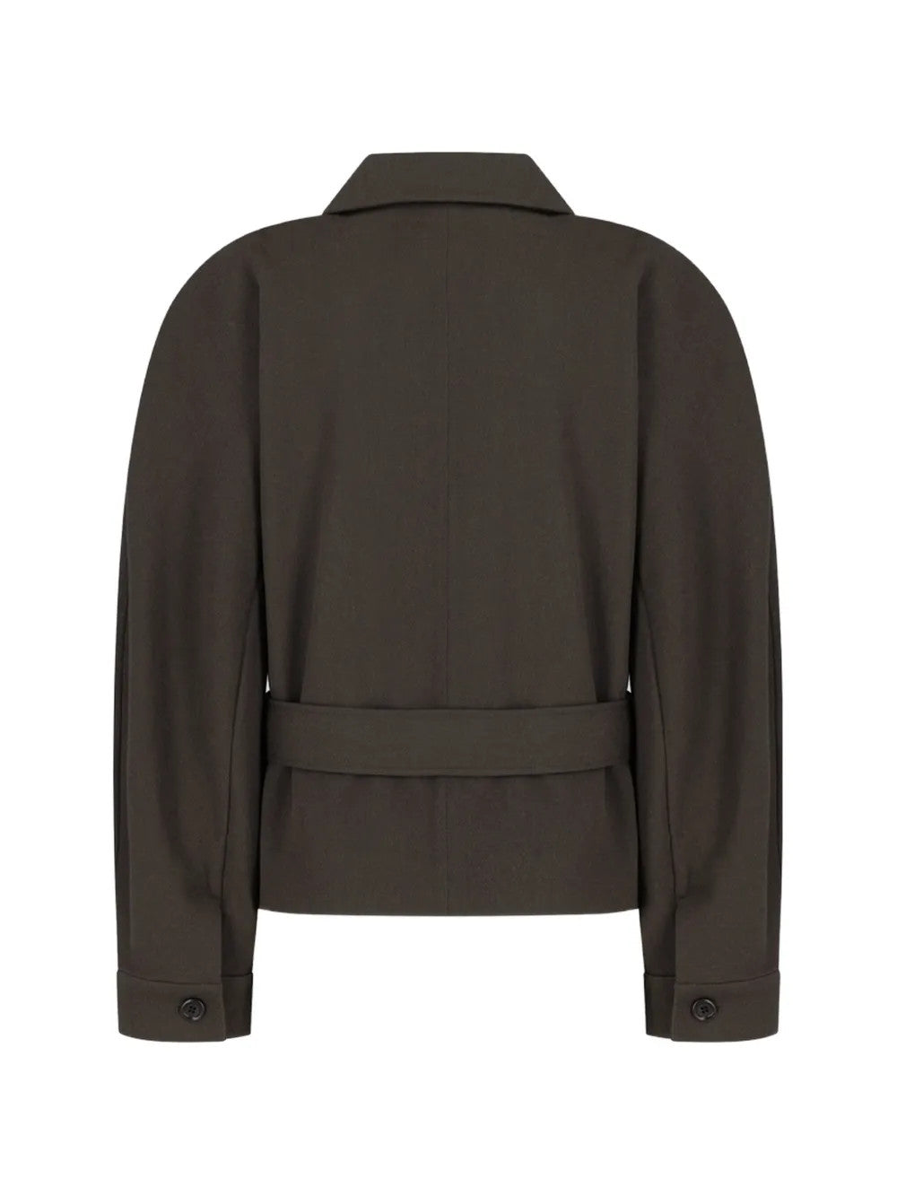 Brown jacket, back view