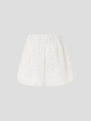 RECTO Women Nep Stripe Shorts