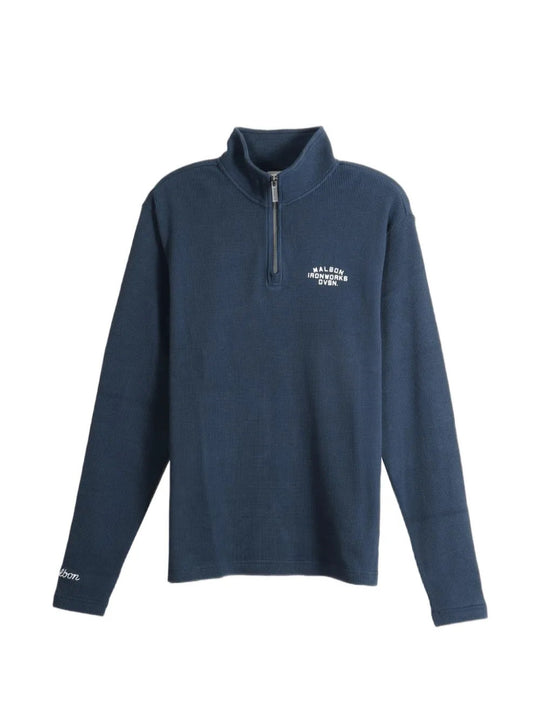 Navy jacket, front view