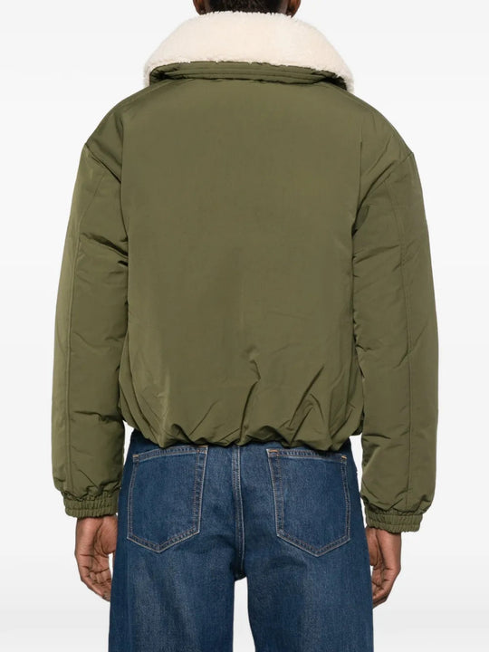 Green jacket, full body view