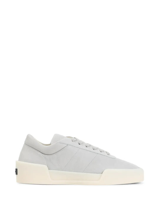 Grey sneakers, front view