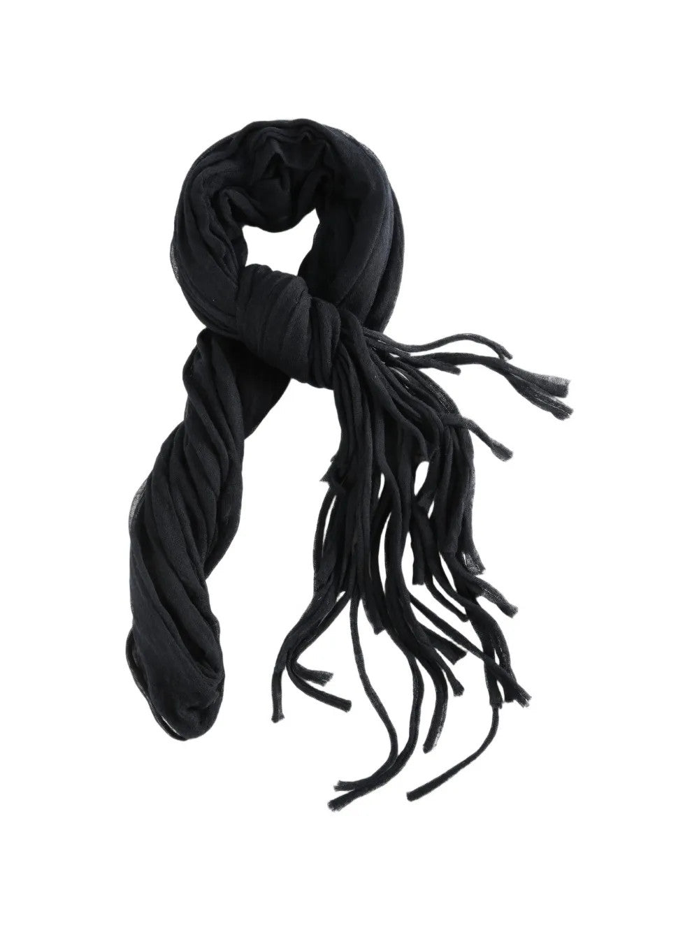 Black scarf, front view