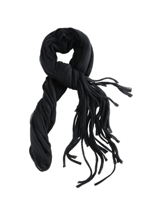 Black scarf, front view