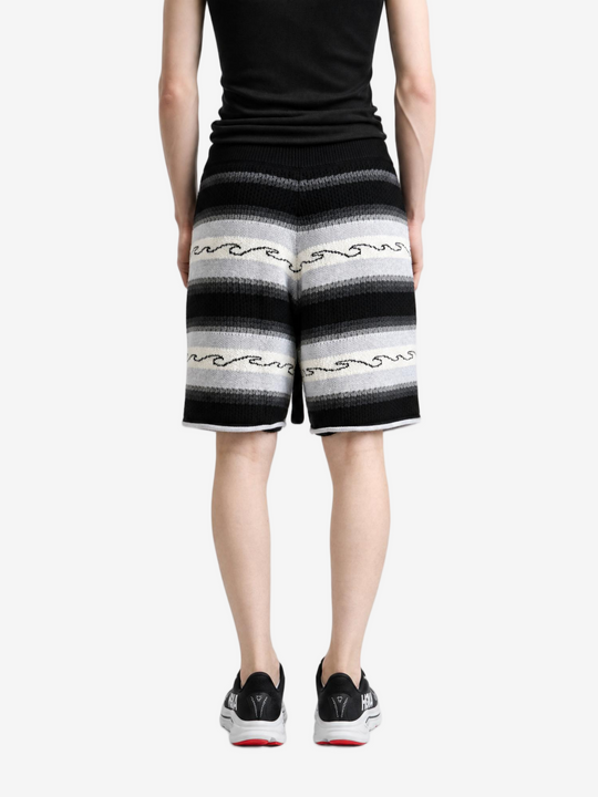 Black shorts worn by a person, showing the shorts fit