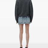 Grey hoodie, full body view