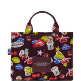 Burgundy bag, front view
