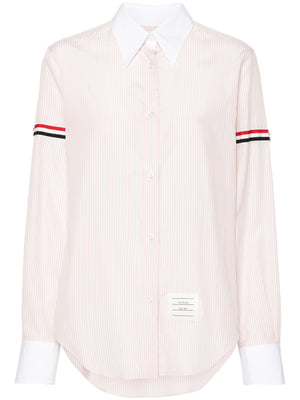 THOM BROWNE - Women Easy Fit Point Collar Shirt