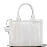 White bag, back view