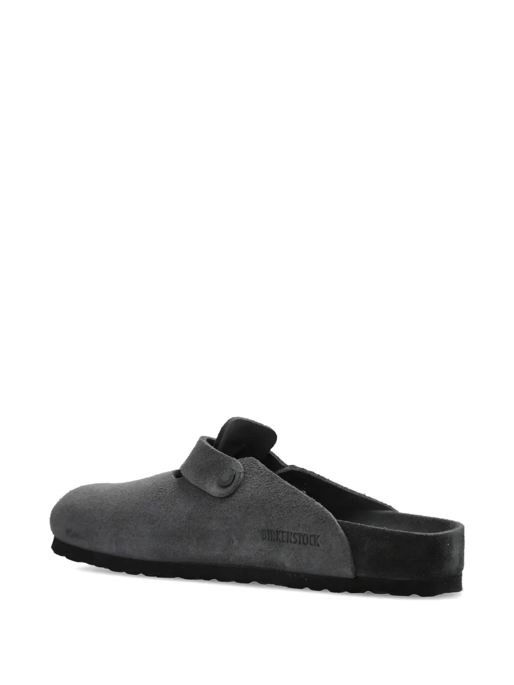 Black clog shoe,back view