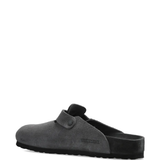 Black clog shoe,back view