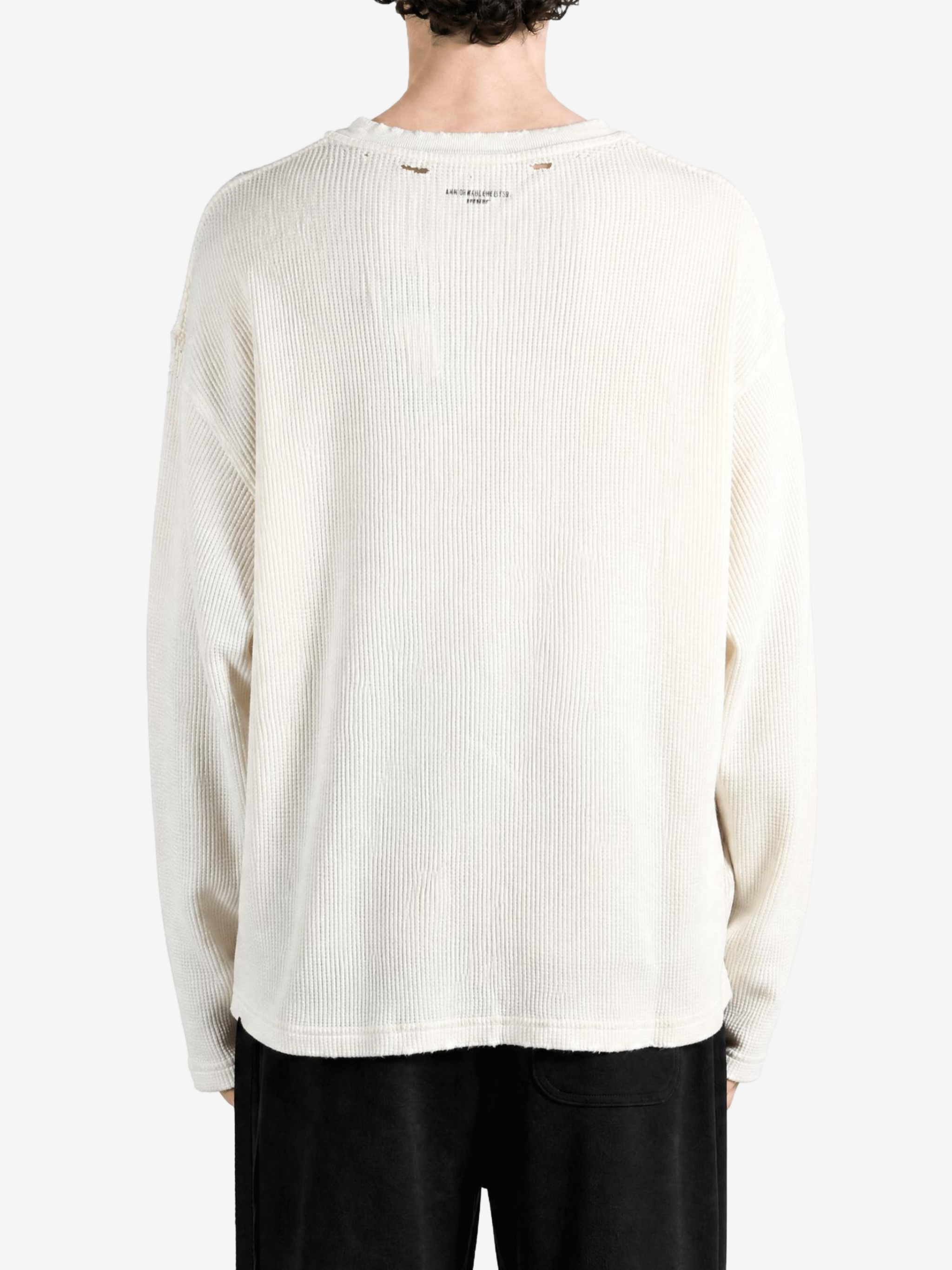 Tan t-shirt, full body view