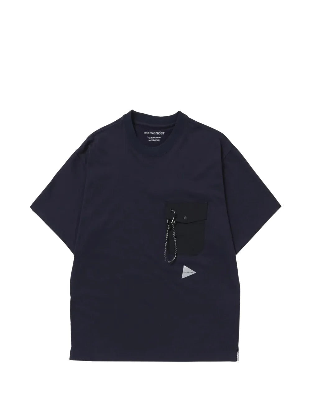 Navy t-shirt, front view
