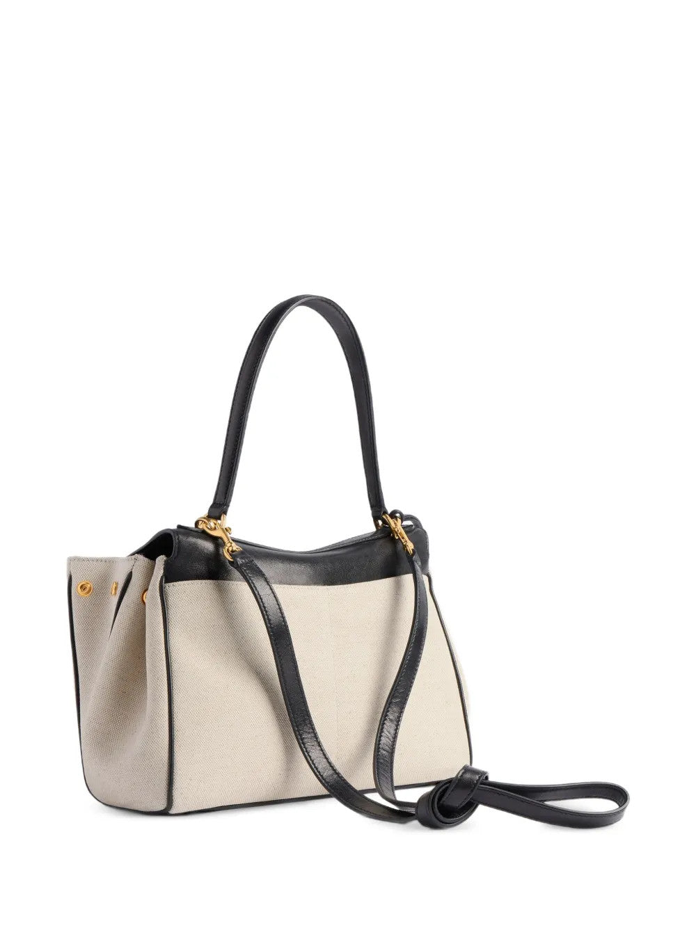 Tan bag, front view