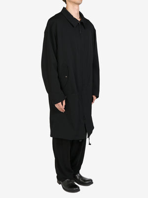 YOHJI YAMAMOTO POUR HOMME - Men Long Wool Snap Pocket Jacket