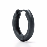 Grey earrings, side view